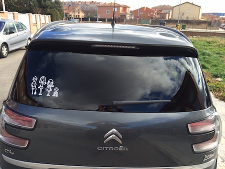 Les stickers de voiture en vinyle peuvent être mis sur les fenêtres ou paints
